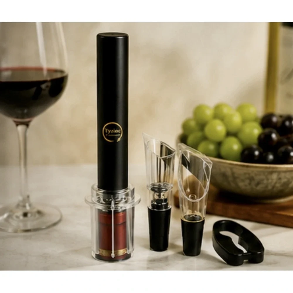 Tyzine Air  Pressure Pump Bottle Opener With Foil Cutter,Aerator‎ Pourer,Vacuum